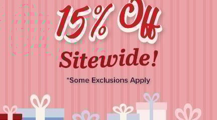 Save 15% on Most products