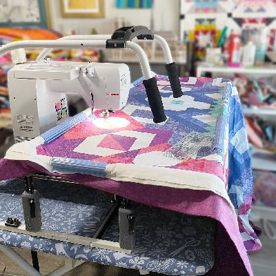 The Cutie Tabletop Fabric Frame with a Domestic Sewing Machine