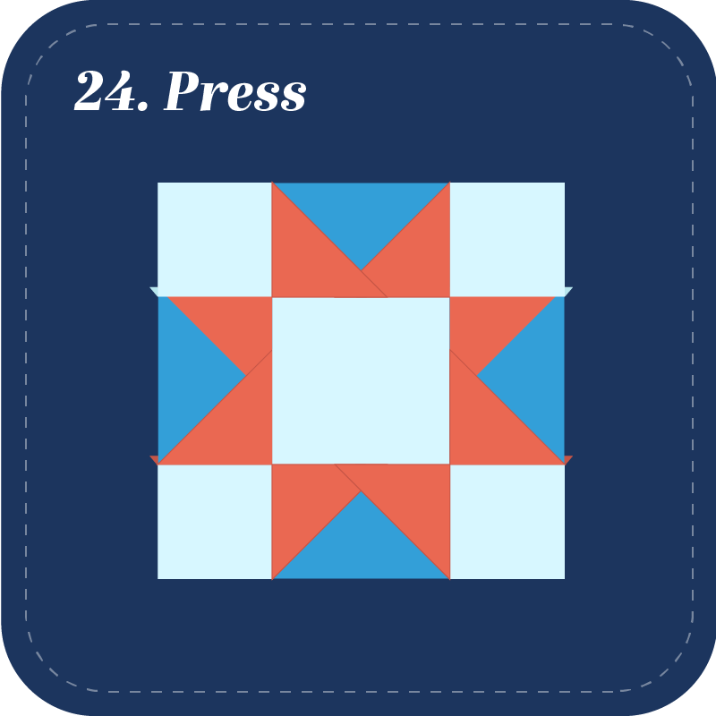 Step 24: Press