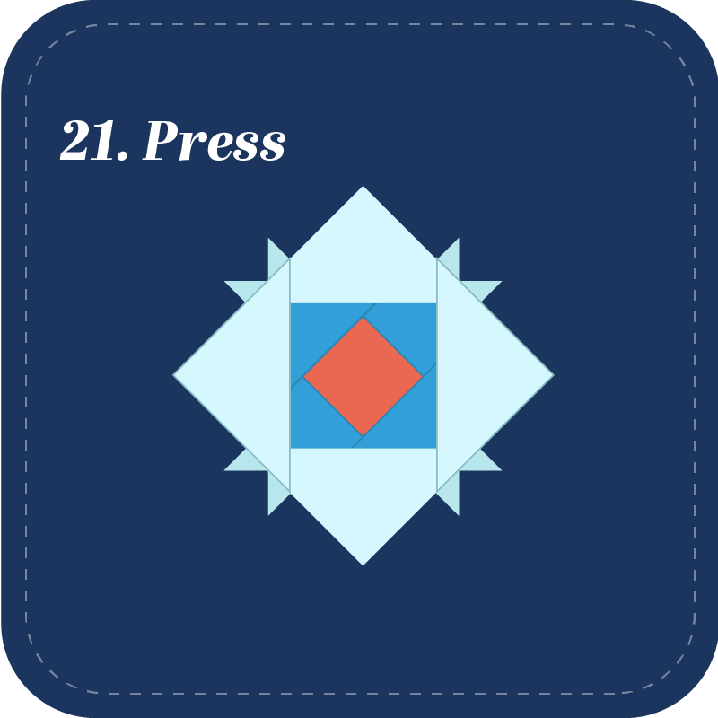 Step 21: Press